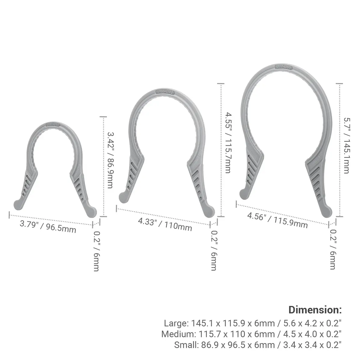 JJC 3-Pack Camera Lens Filter Wrench Kit for 37mm-95mm Filters | Double-Sided Design for CPL UV ND - view 6