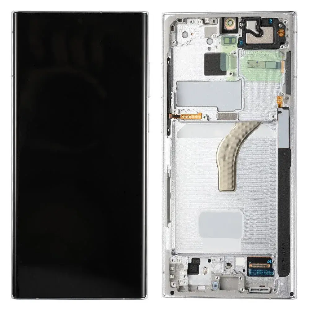 Yondista Samsung Galaxy S22 Ultra 5G Screen Replacement 6.8" AMOLED SM-G908a, SM-S908u, SM-S908w LCD Display Touch Digitizer Assembly with Tools (Sliver with Frame) - view 3
