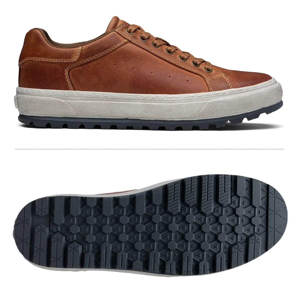 Jousen Men's Shoes Leather Casual Sneakers 11 | Stylish & Comfortable - view 7