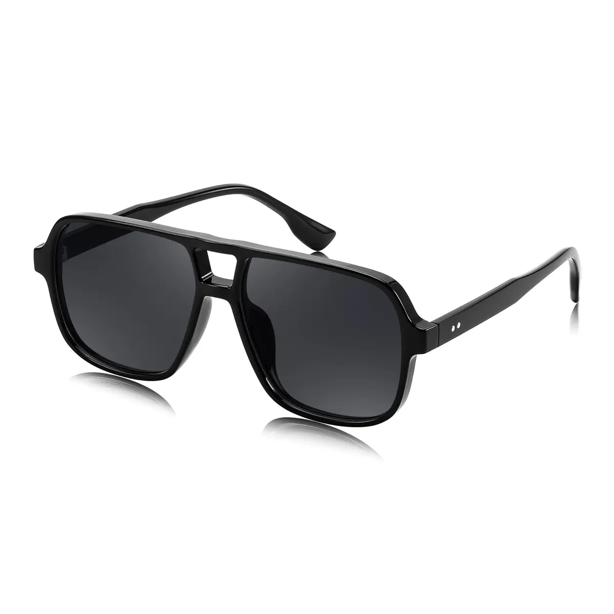 FEISEDY Retro Square Aviator Sunglasses Women Men Oversized Shades 55MM | UV400 Protection & Classic Style - main product image