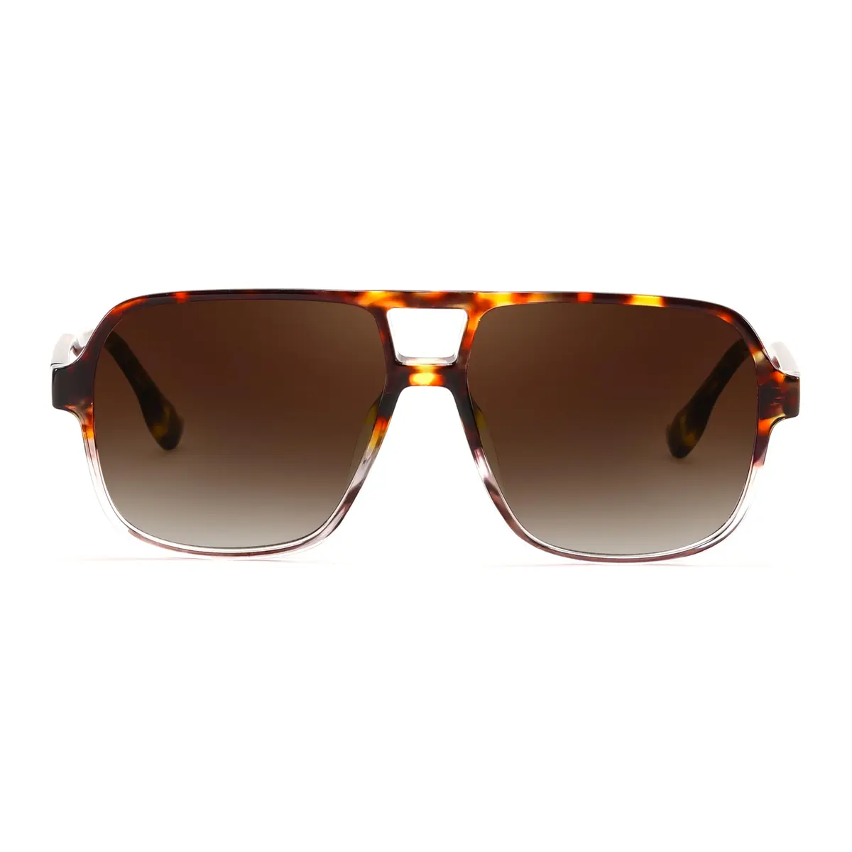 FEISEDY Retro Square Aviator Sunglasses Women Men Oversized Shades 55MM UV Protected - view 3