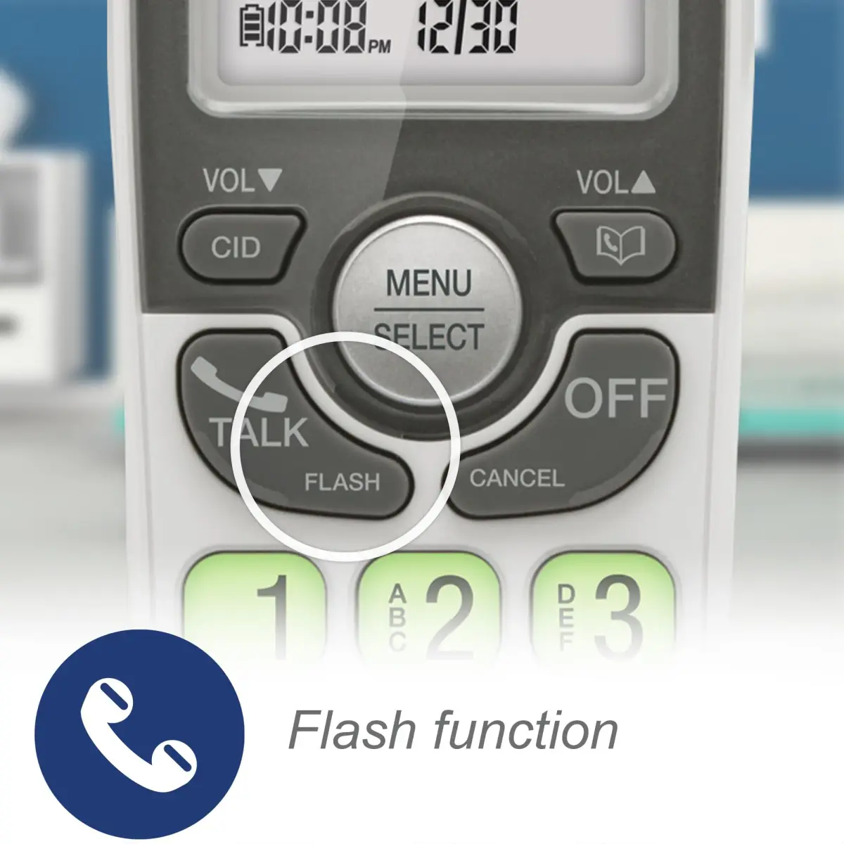 VTech VG131 Cordless Phone with DECT 6.0, Full-Duplex Speakerphone, Lighted Display, Backlit Keypad, Caller ID, Wall Mount | 10.7 cm (4.2 in) Width - view 8