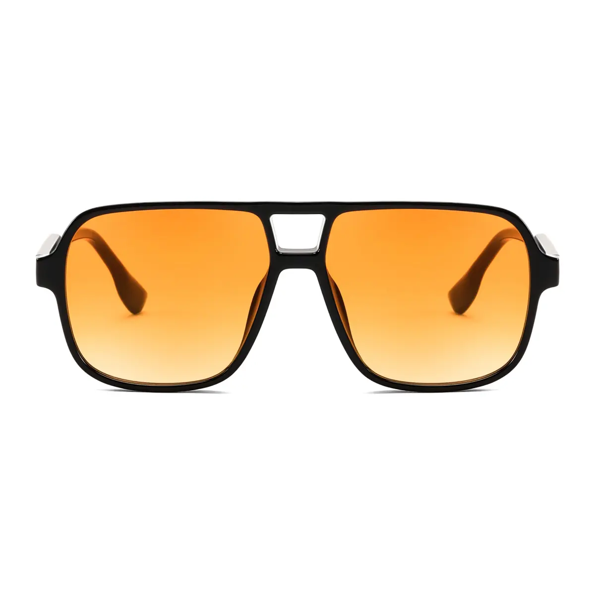 FEISEDY Retro Square Aviator Sunglasses Women Men Oversized Shades 55MM | Classic 70s Double Bridge Design - view 4