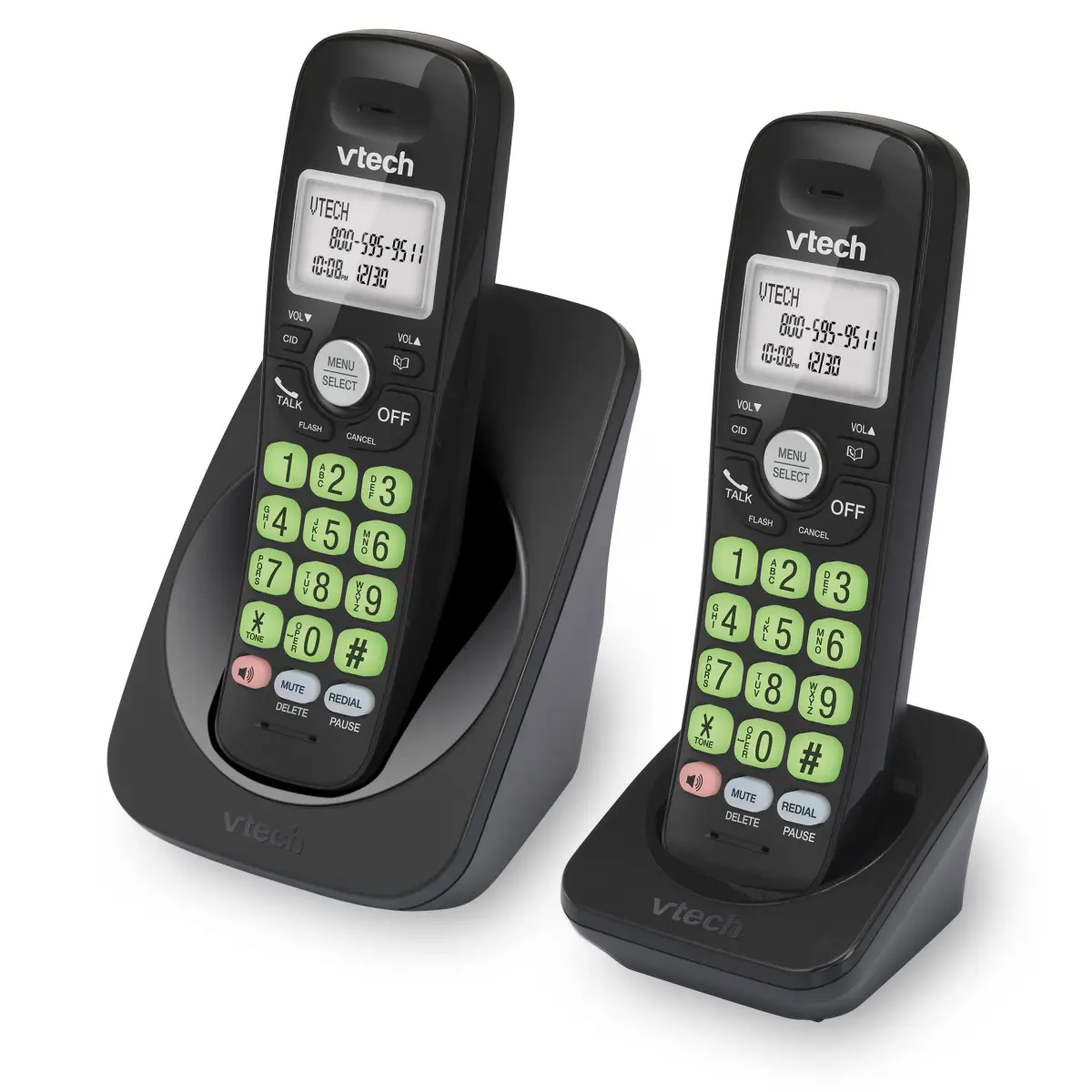 VTech VG131-21 Black Cordless Phone with 2 Handsets | DECT 6.0, Full-Duplex Speakerphone, Caller ID, Wall Mount - view 7