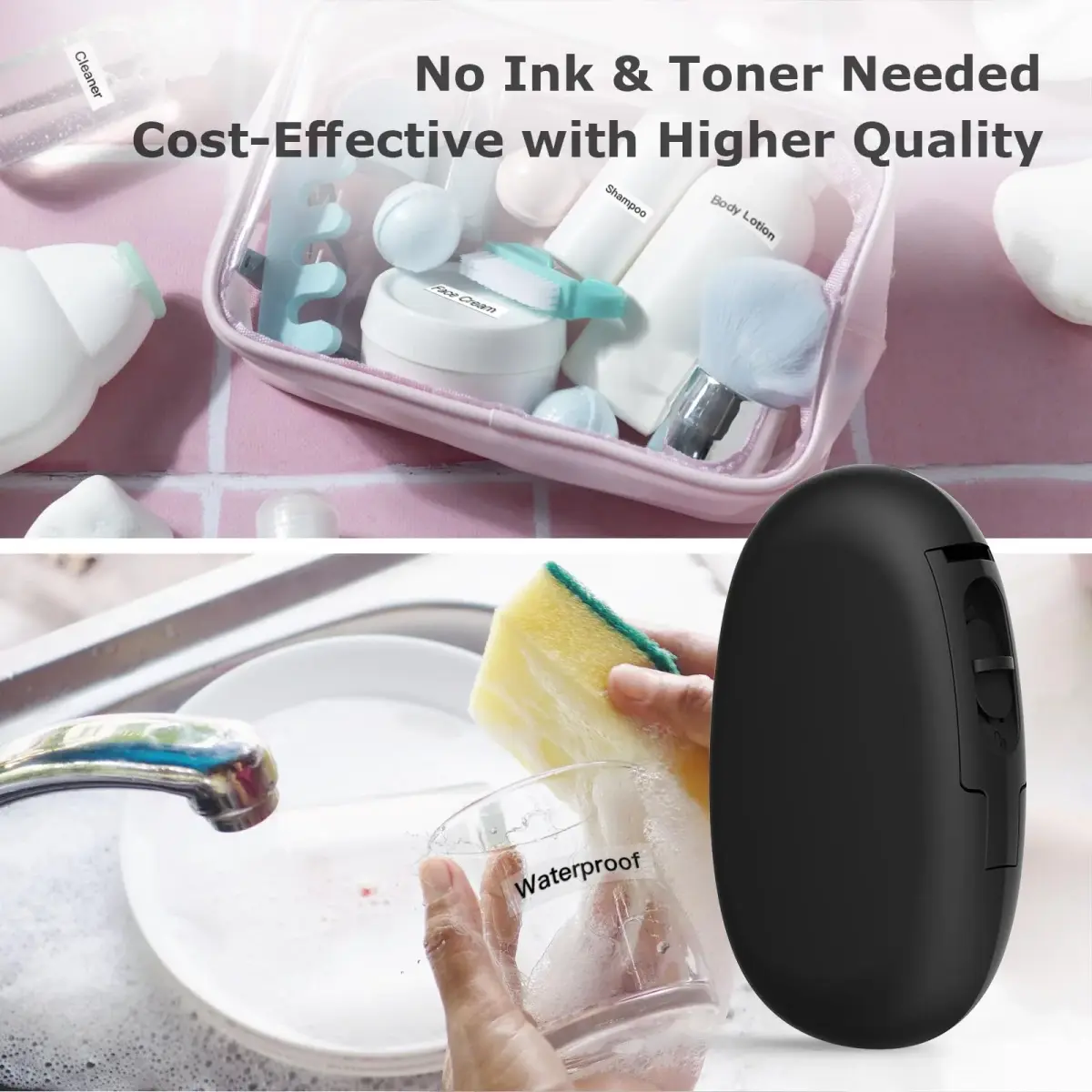 SUPVAN E10 Bluetooth Label Maker Machine with 3 Tapes, Portable, Black | 220V Compatible Printer - view 7