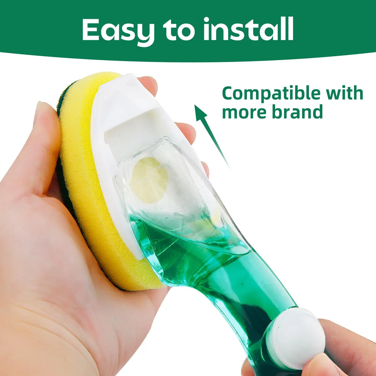 Acolidas Non Scratch Dishwand Refills 6 Pack | Durable, Scratch-Free Kitchen Sponge - view 3