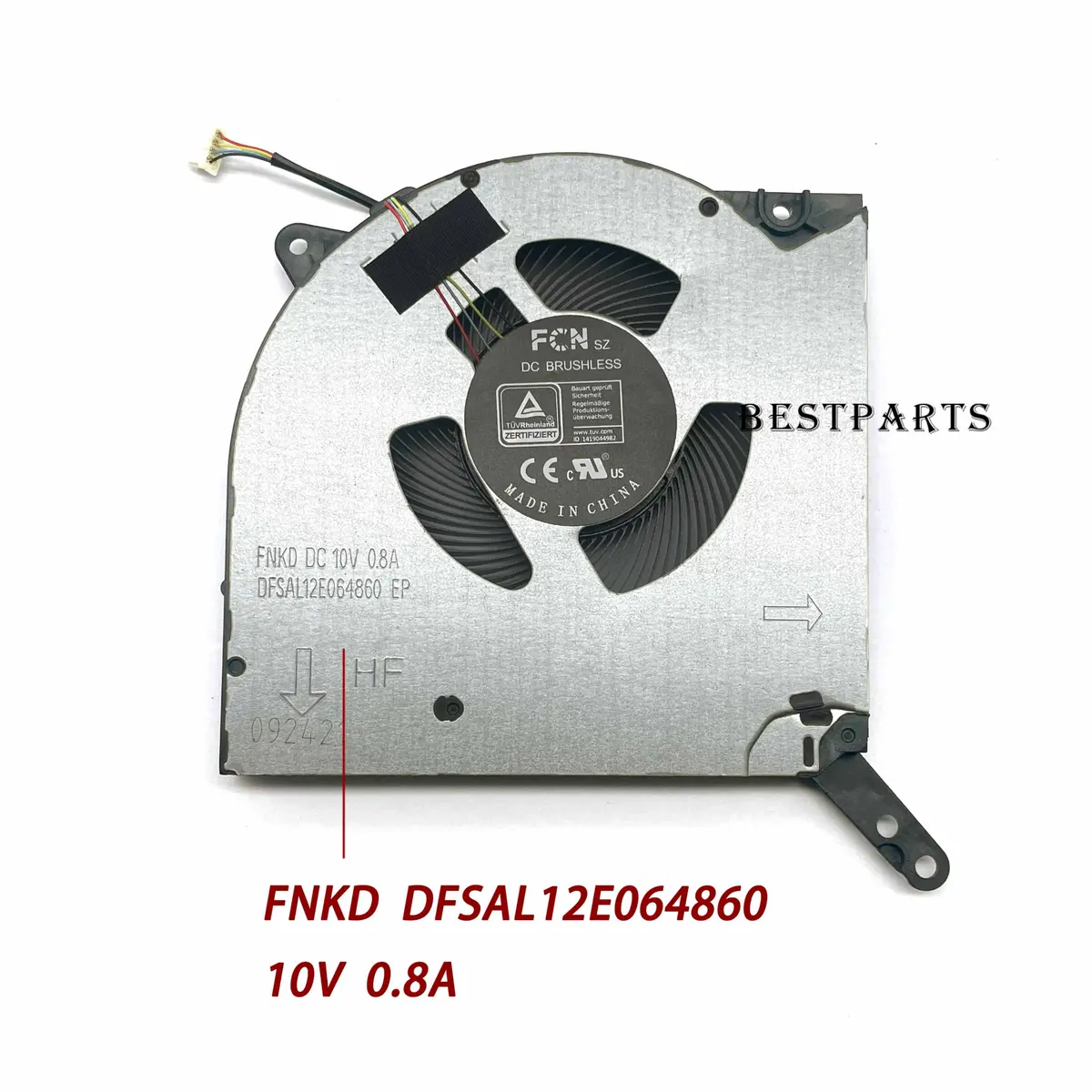 BestParts CPU+GPU Cooling Fan Replacement for Lenovo Legion 5 Pro 16ACH6H (2x 10V Fans) - view 3