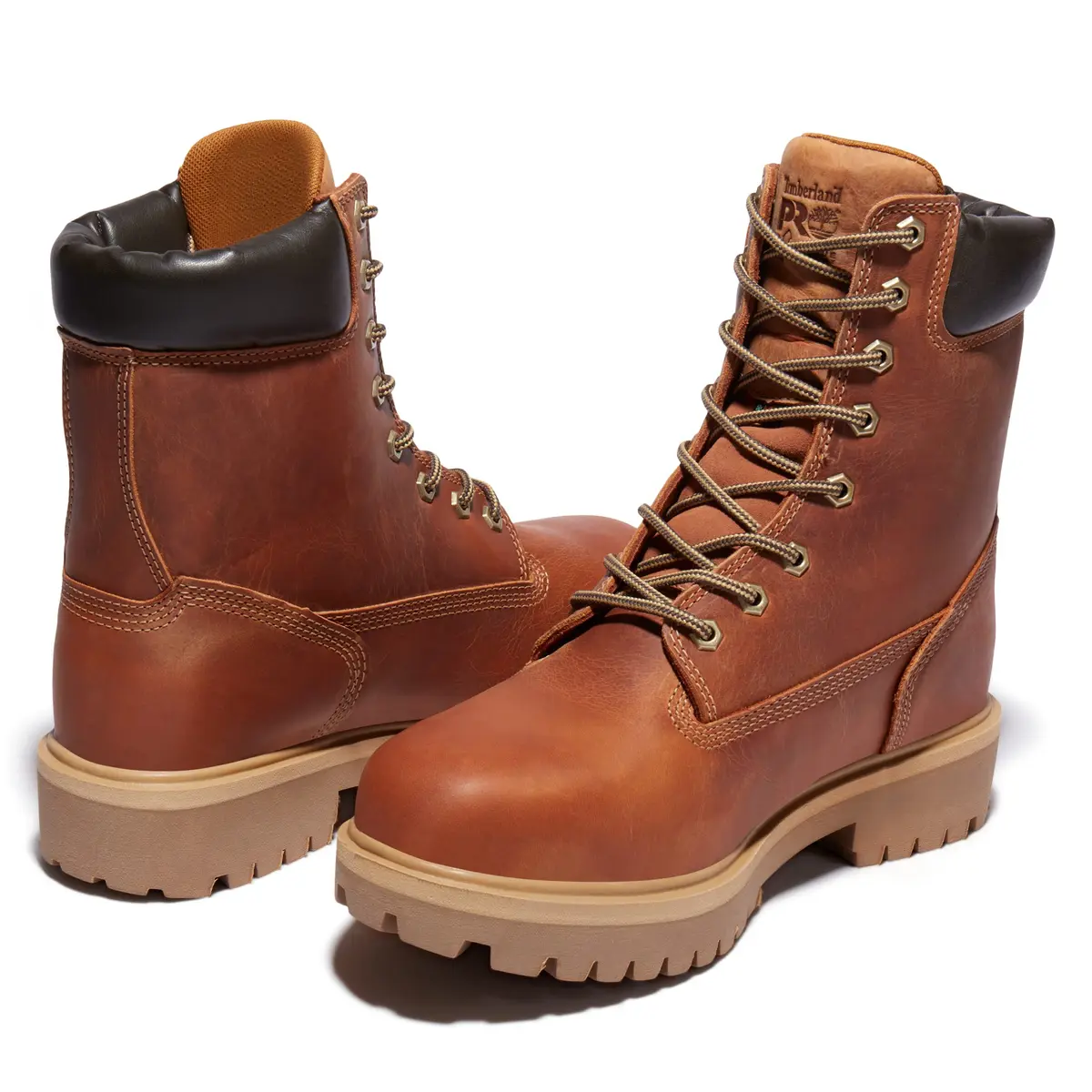 Timberland PRO Men's Direct Attach 8 Inch Soft Toe Waterproof Work Boot, Marigold-2024 New, 9.5 | Insulated & Waterproof - view 2