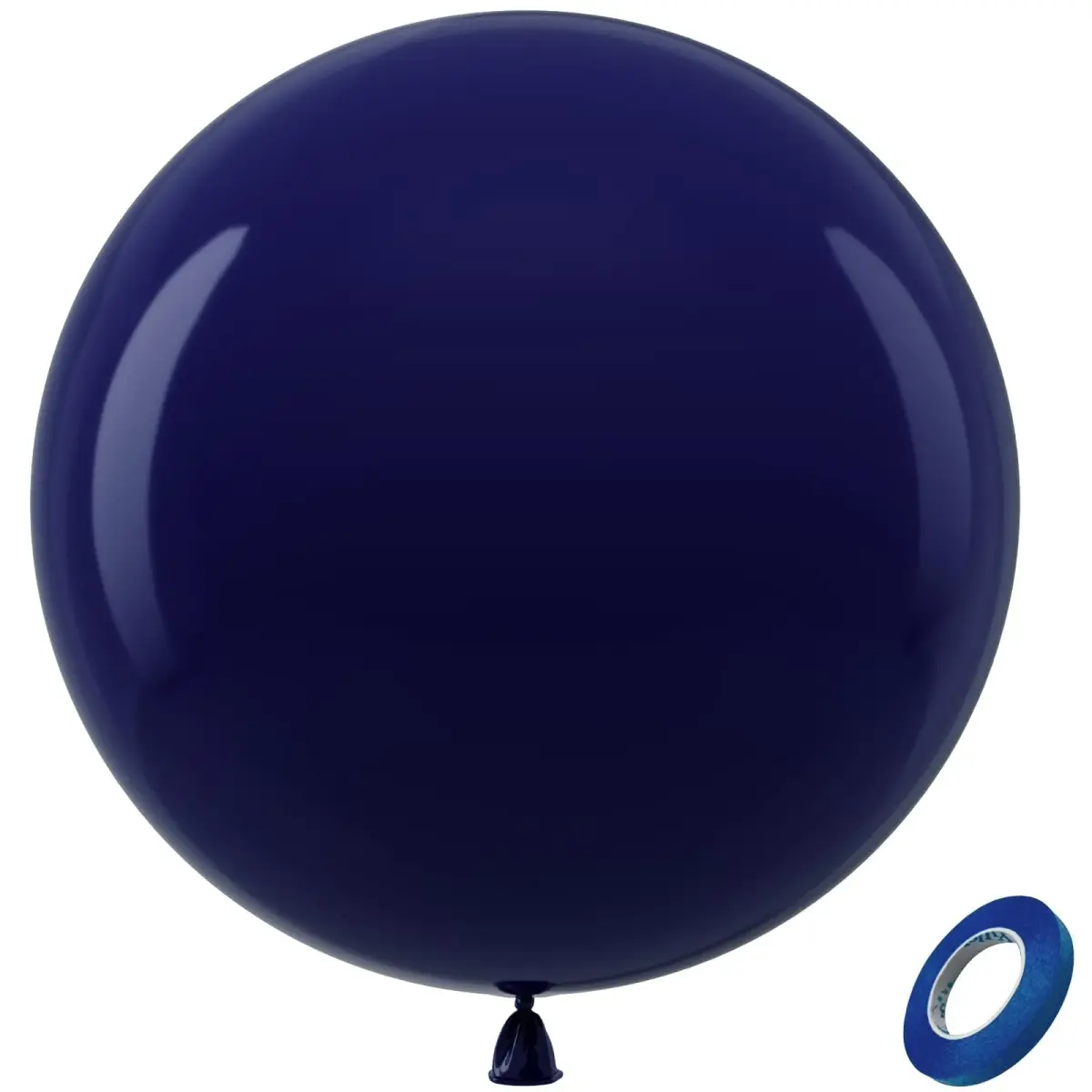 Bezente Navy Blue Giant Latex Round Balloons 36 Inch 8 Pack | Premium Quality for Parties - main product image