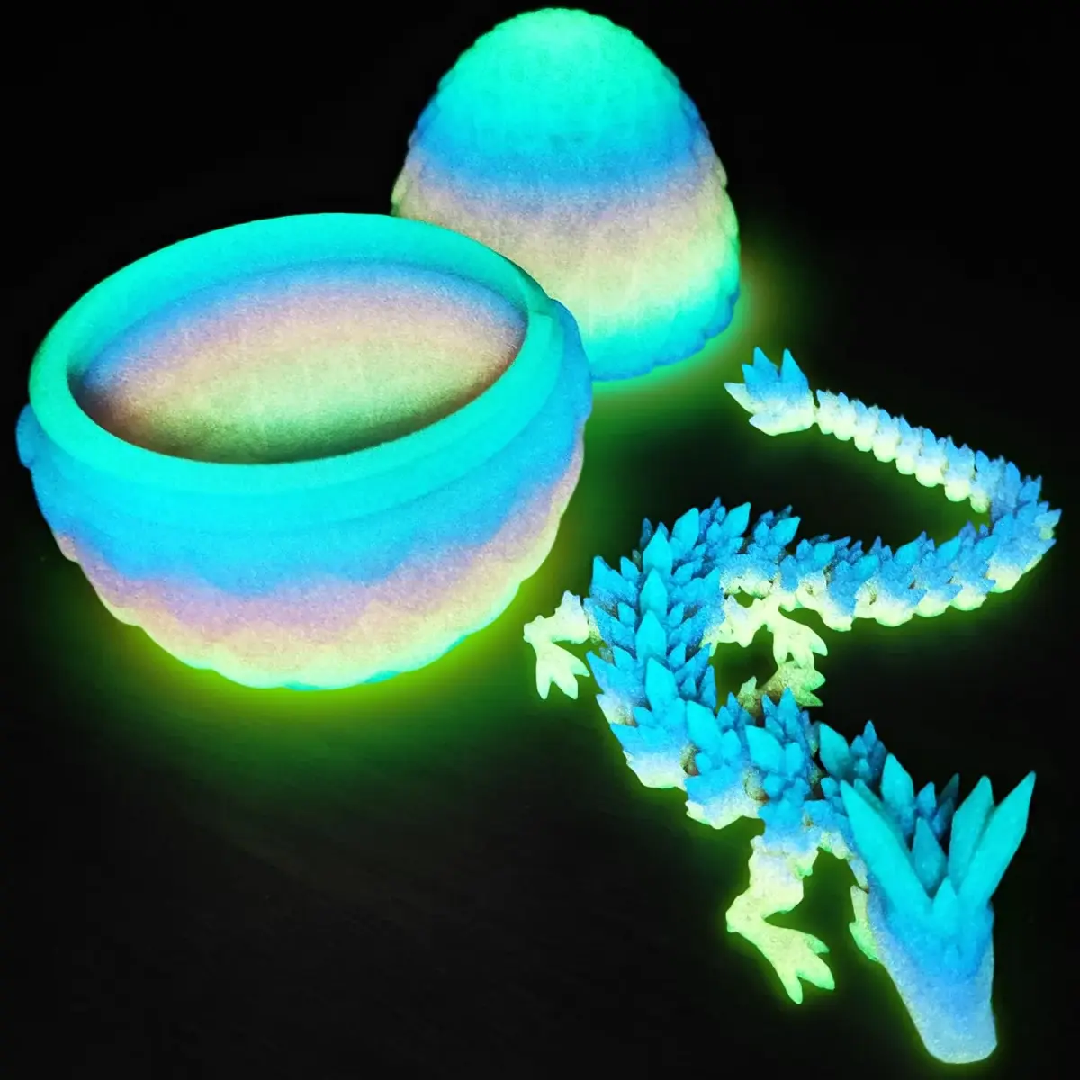 TBOLINE 3D Printed Dragon Egg Toy 13 cm (5 in) | ASTM-Certified PLA - main product image