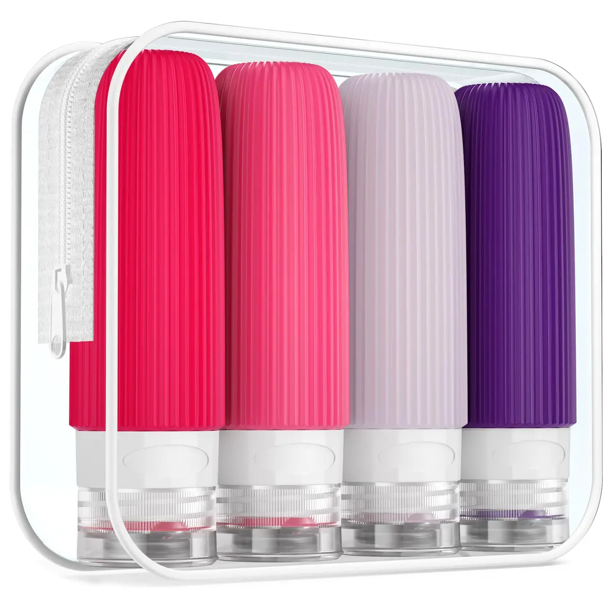 Mrsdry 3oz Travel Bottles | Leak Proof Silicone Toiletry Containers for TSA Travel - main product image