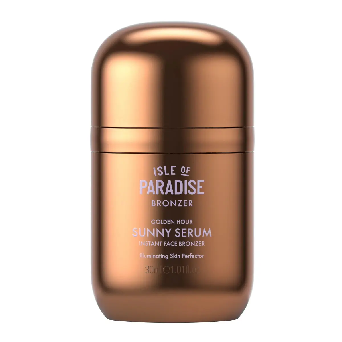 Isle of Paradise Sunny Serum Liquid Bronzer Golden Hour 30ml (1.01 Fl Oz) | Buildable Glow Serum - main product image