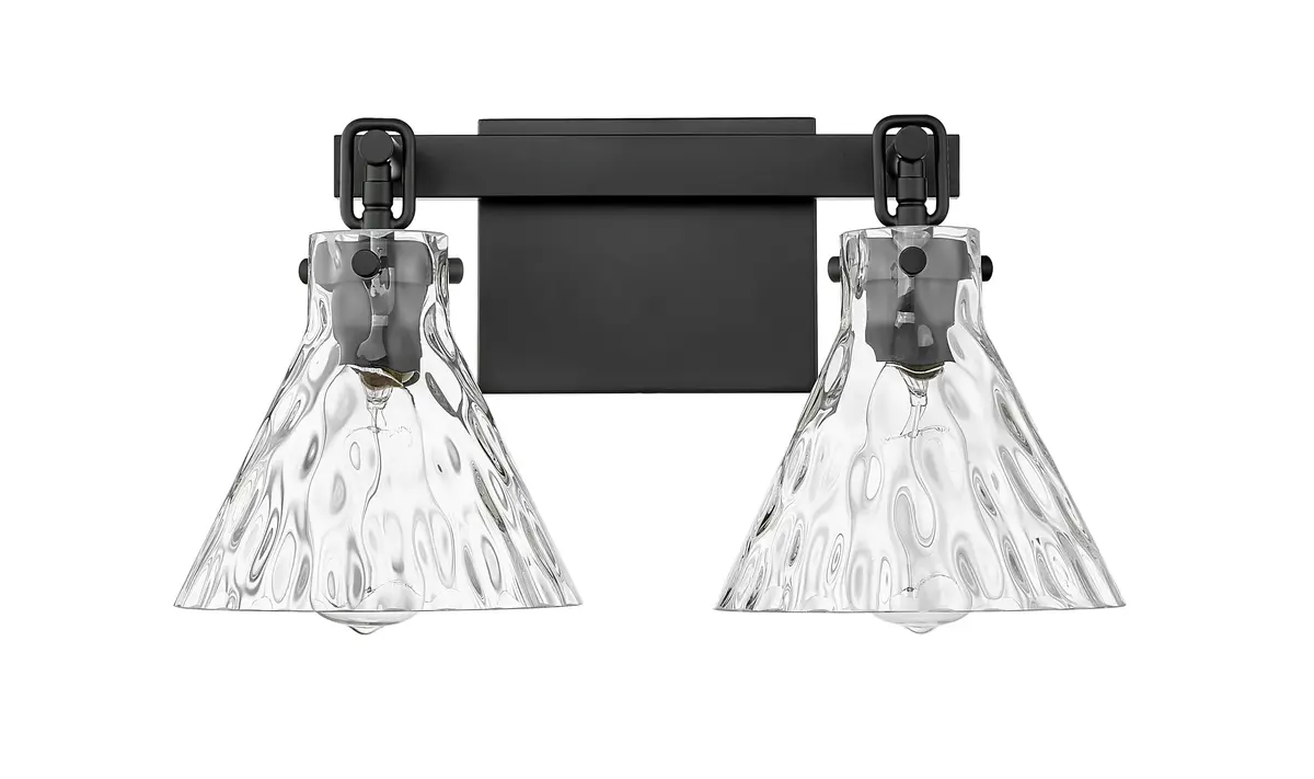 ML Lighting Barlon Collection 2 Light Vanity Matte Black | Modern Bathroom Fixture - main product image