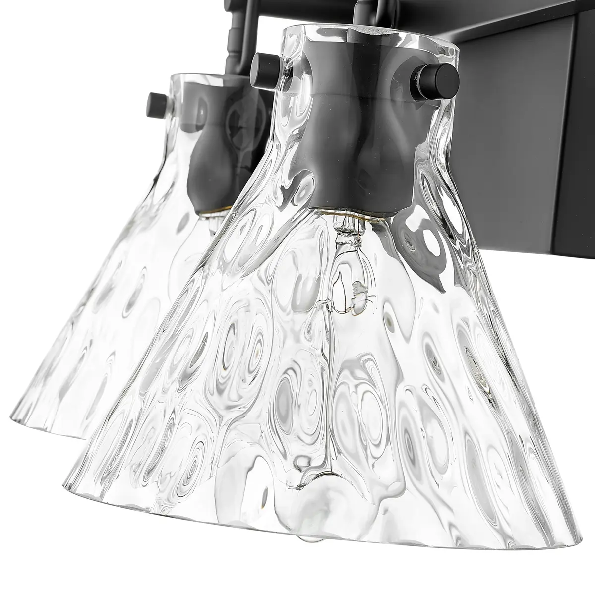 ML Lighting Barlon Collection 2 Light Vanity Matte Black | Modern Bathroom Fixture - view 5
