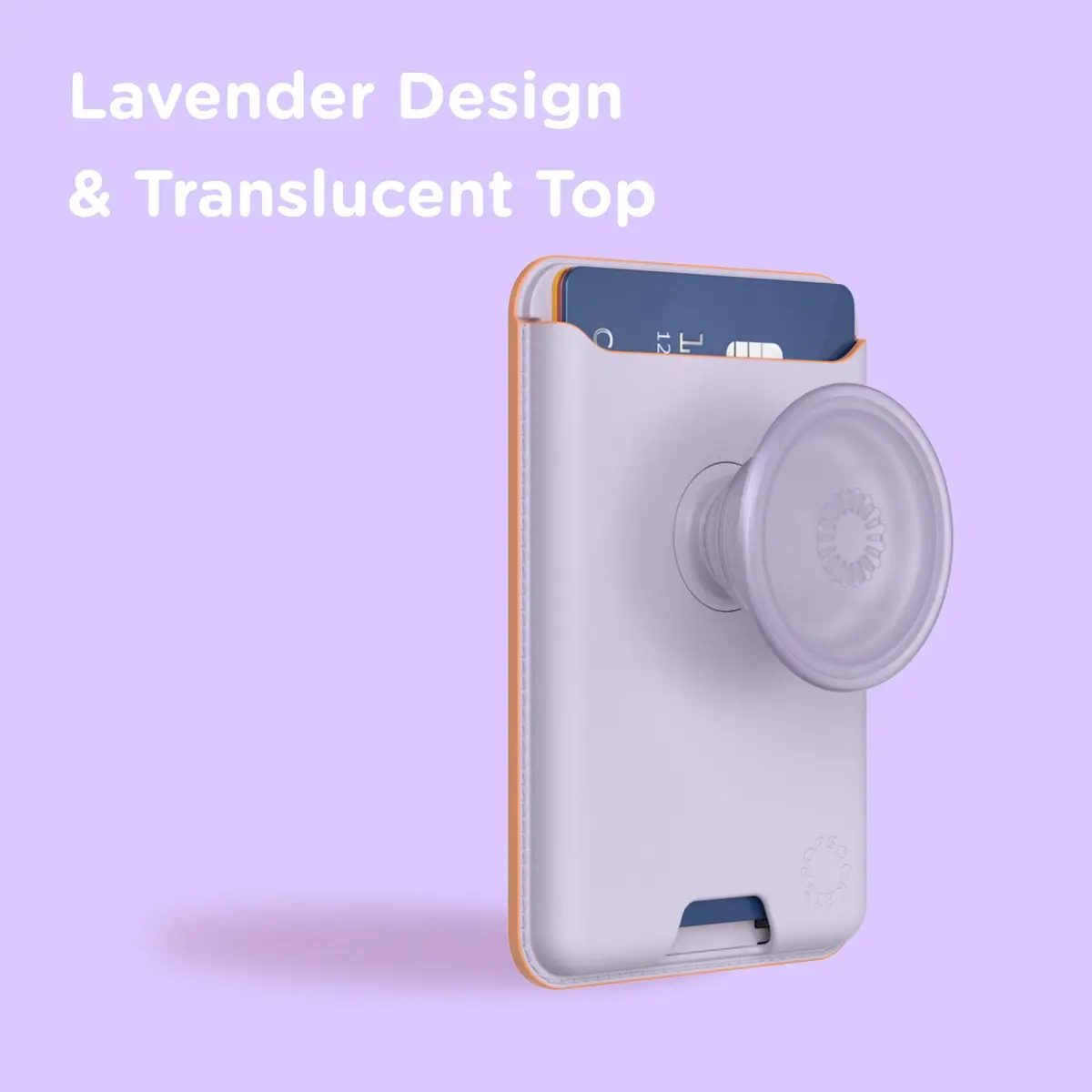 PopSockets Phone Wallet for MagSafe with Grip- Lavender | Slim Magnetic Card Holder for iPhone & Android - view 5
