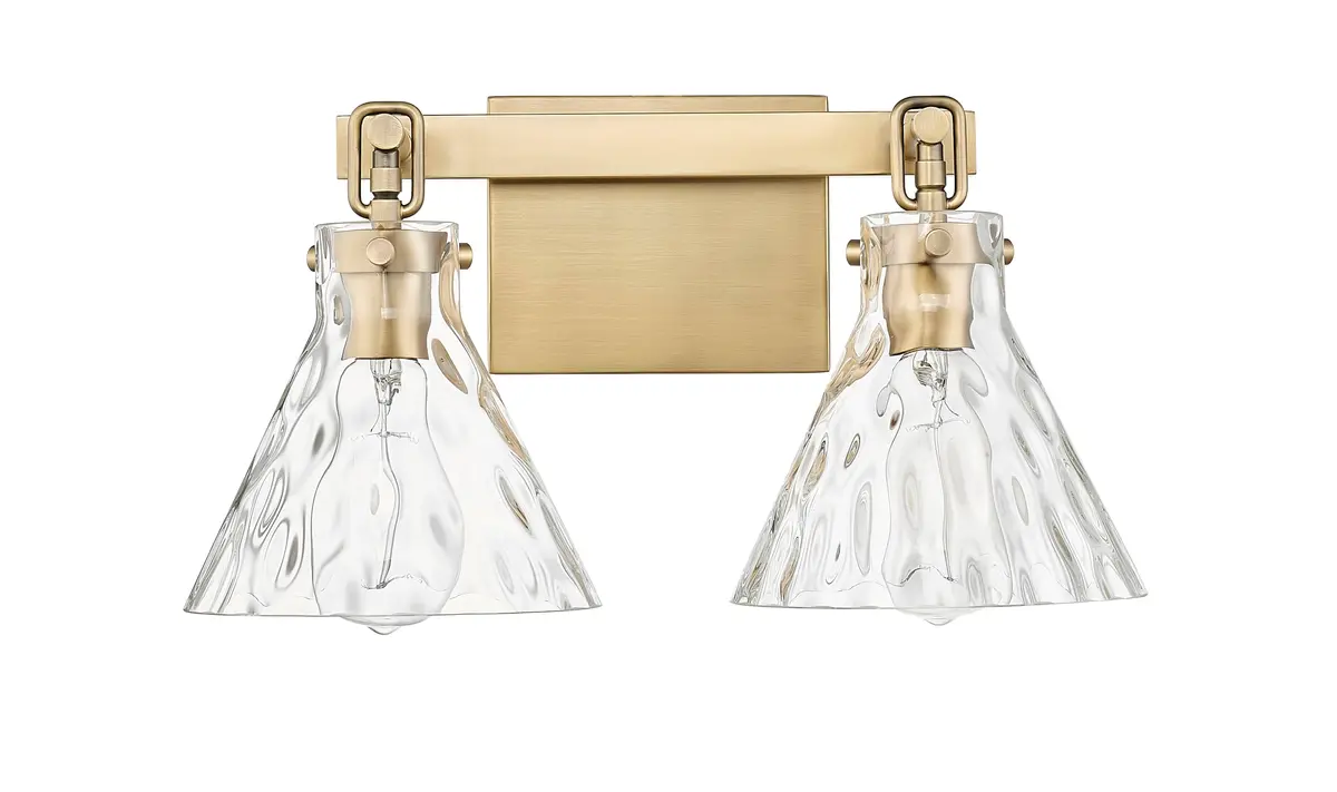 ML Lighting Barlon Collection 2 Light Vanity Vintage Brass Finish 16.25in x 9in | Elegant Bathroom Lighting - main product image