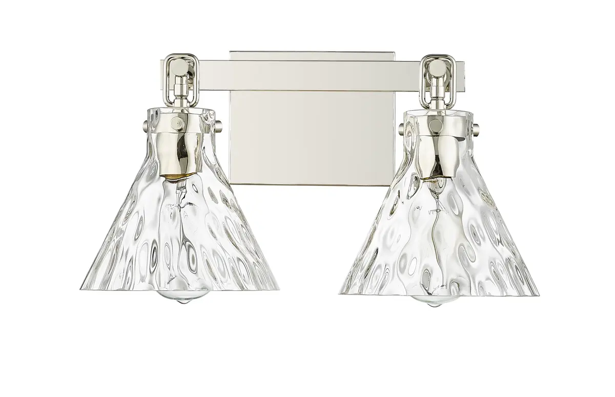 ML Lighting Barlon Collection 2 Light Vanity in Polished Nickel | Modern Farmhouse Style - main product image