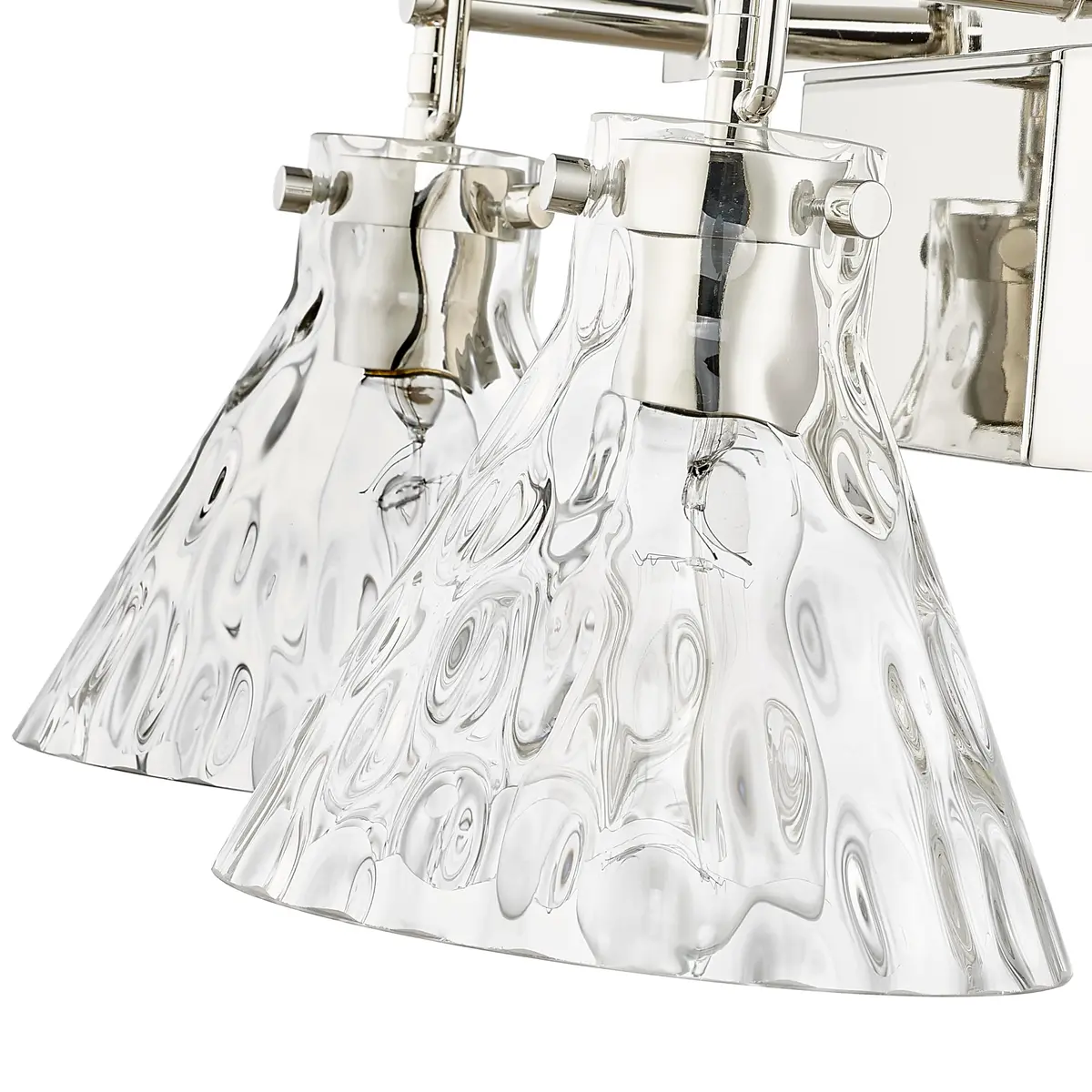 ML Lighting Barlon Collection 2 Light Vanity in Polished Nickel | Modern Farmhouse Style - view 5