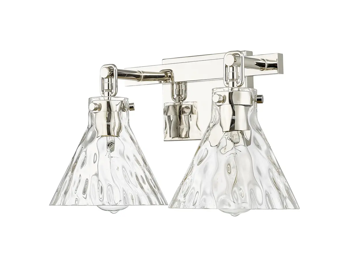 ML Lighting Barlon Collection 2 Light Vanity in Polished Nickel | Modern Farmhouse Style - view 2