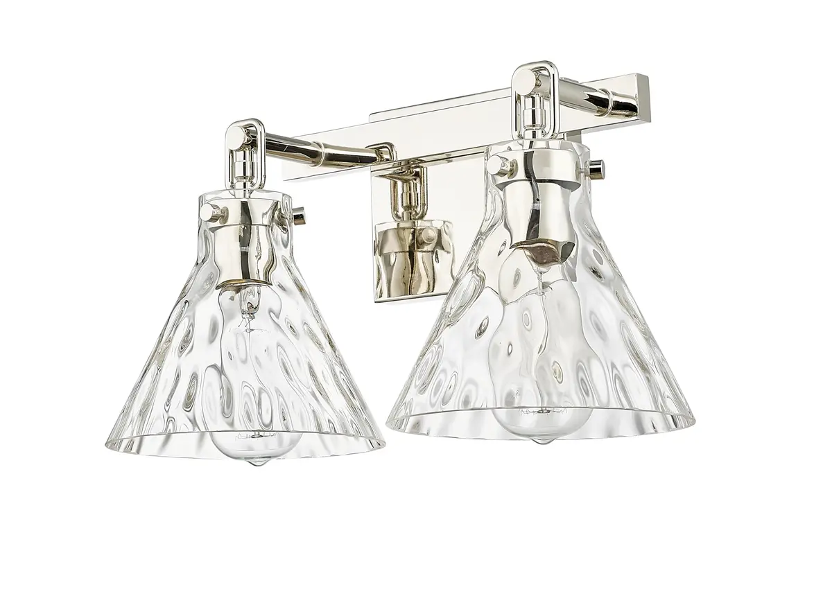 ML Lighting Barlon Collection 2 Light Vanity in Polished Nickel | Modern Farmhouse Style - view 3