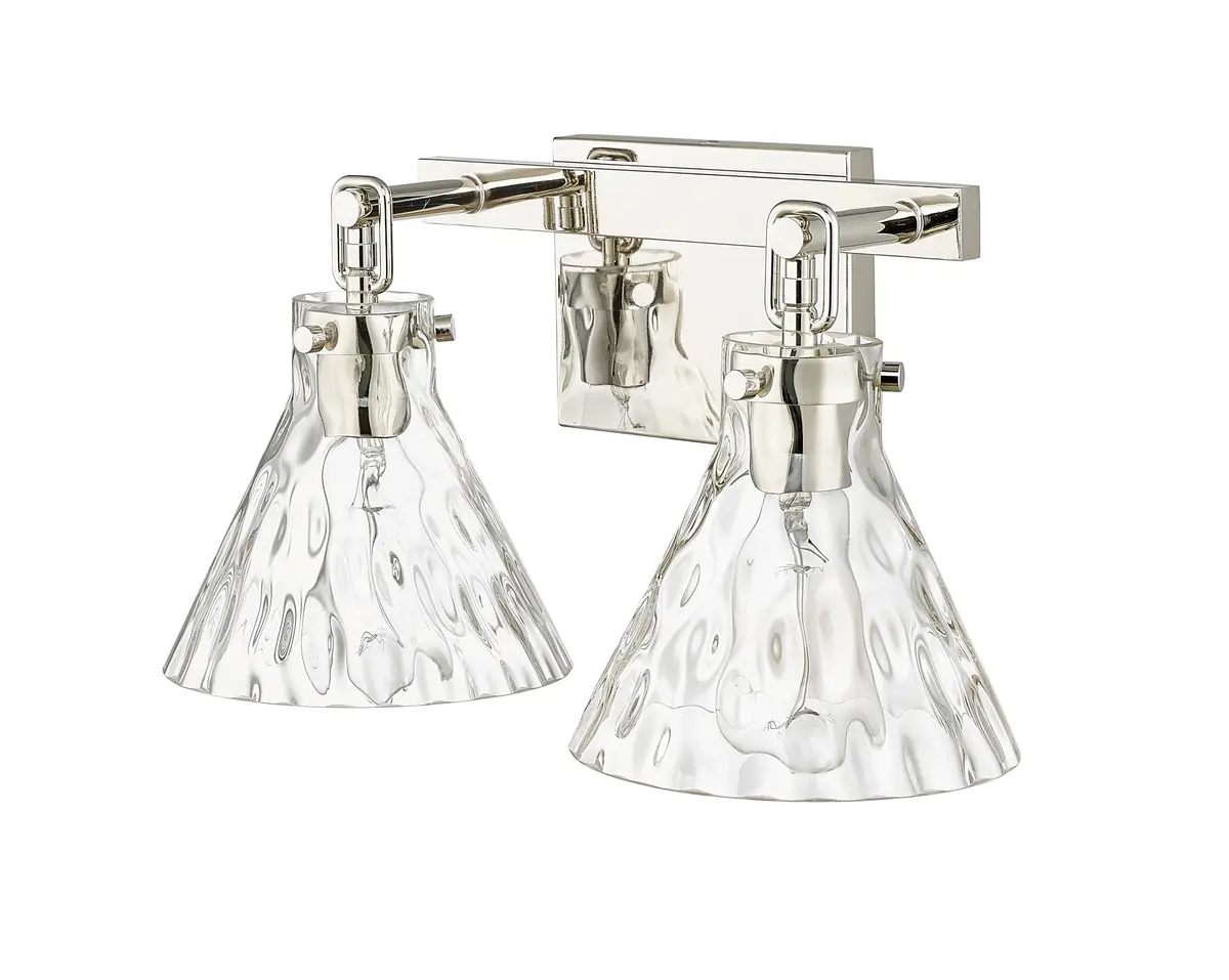 ML Lighting Barlon Collection 2 Light Vanity in Polished Nickel | Modern Farmhouse Style - view 4