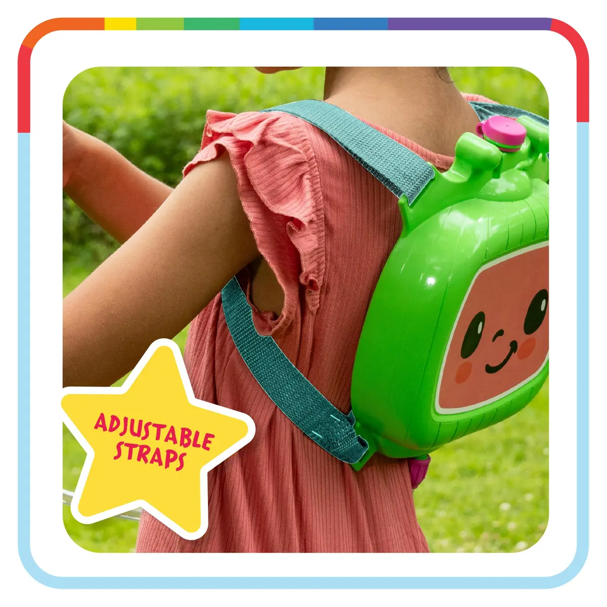 Little Kids Cocomelon Water Backpack Water Toy, Outdoor Water Blaster for Kids | Holds 33oz, Blasts 30ft, Adjustable Straps - view 5