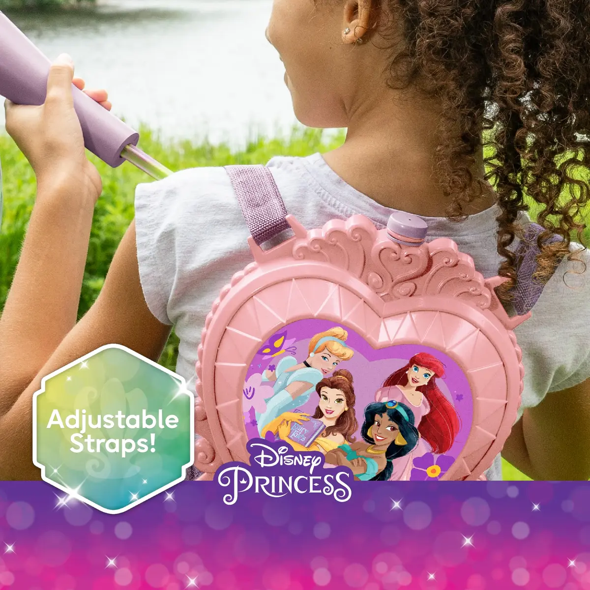 Little Kids Disney Princess Water Backpack Water Toy | Outdoor Water Blaster for Kids, 33oz Capacity, Adjustable Straps - view 5