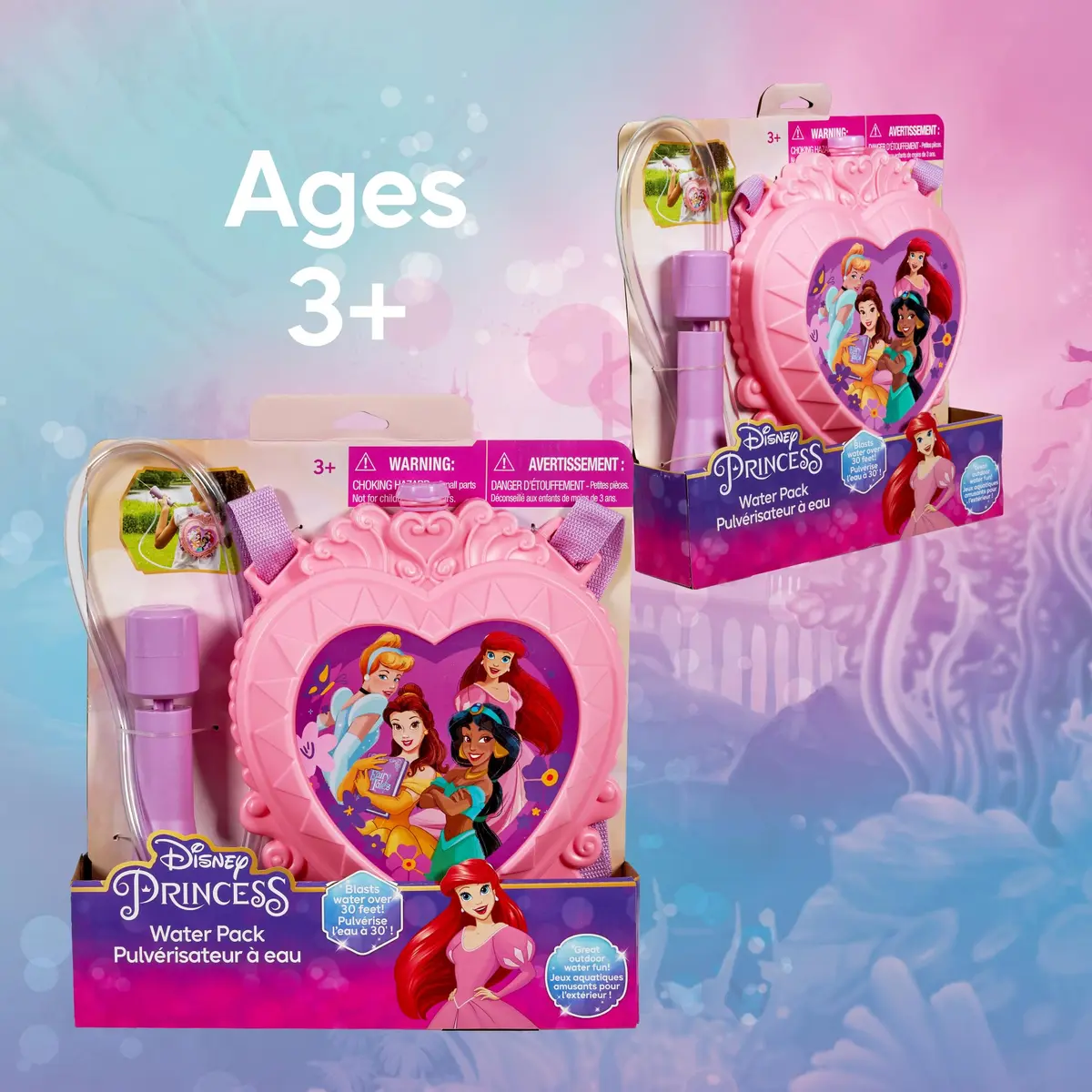 Little Kids Disney Princess Water Backpack Water Toy | Outdoor Water Blaster for Kids, 33oz Capacity, Adjustable Straps - view 7