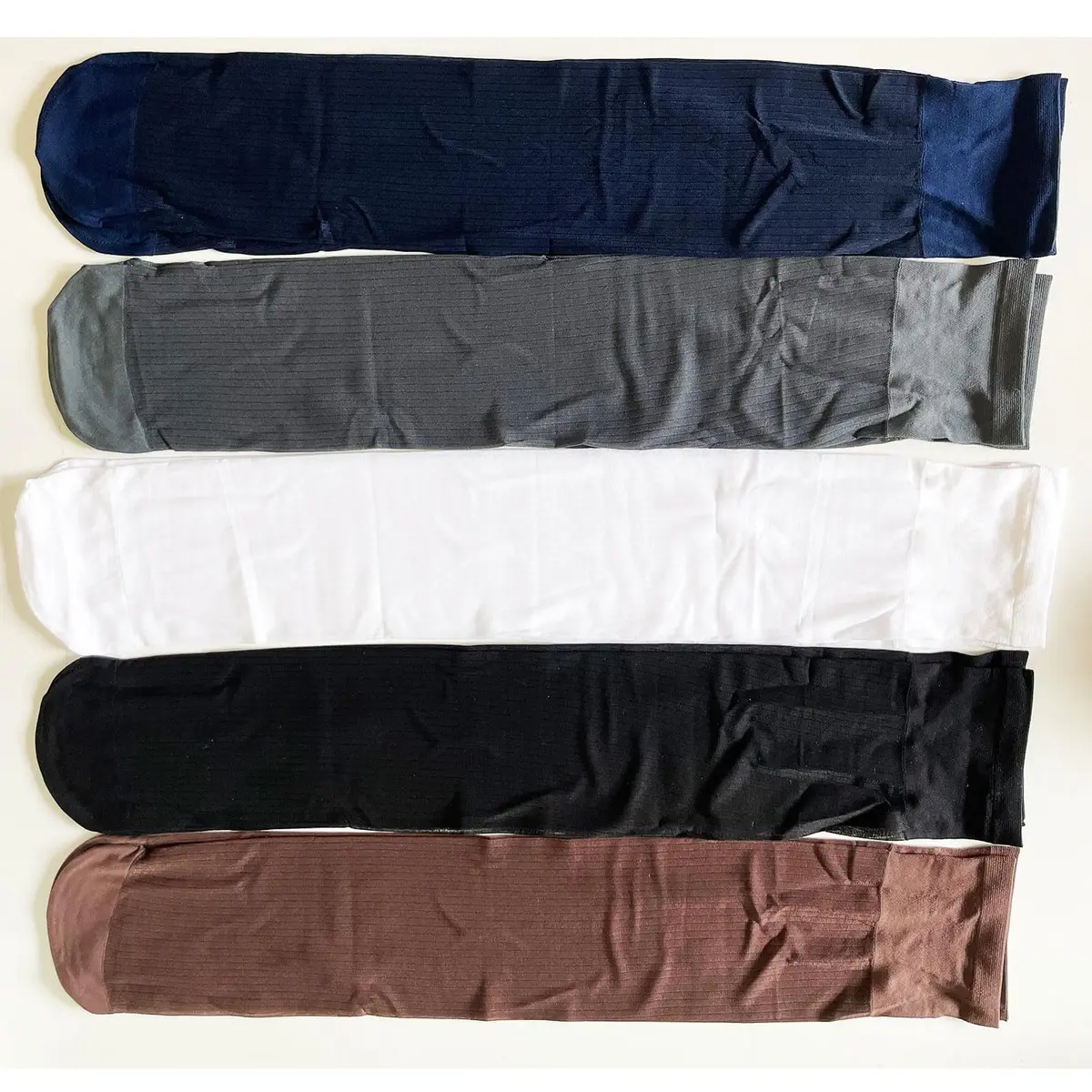 Uaussi Silk Sheer Socks Crew Length | Ultra Thin Nylon Dress Socks for Men - view 7