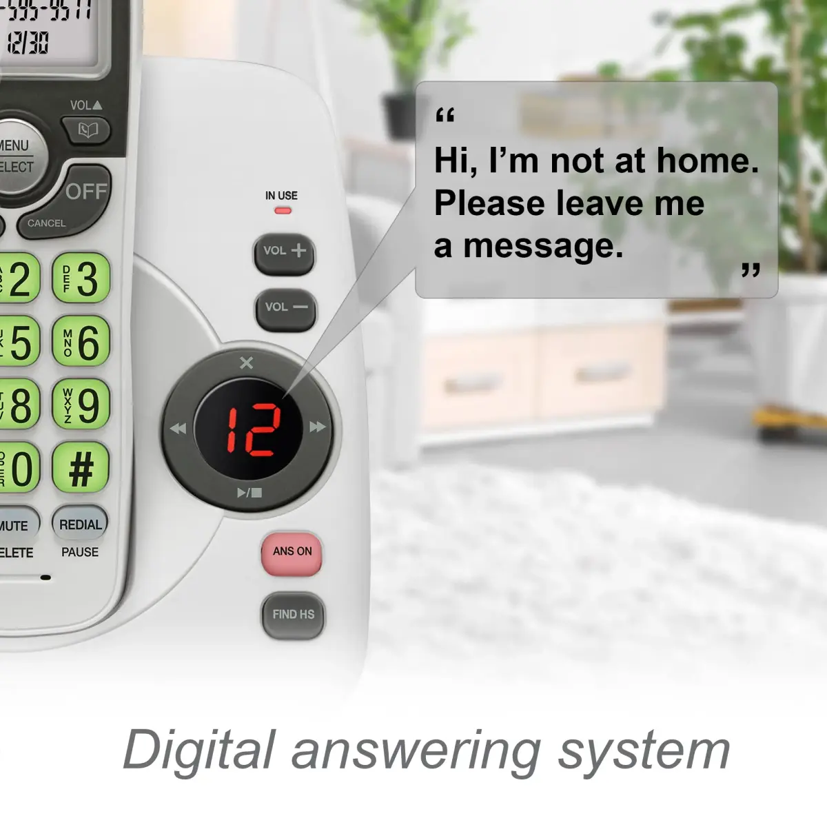 VTech VG134 DECT 6.0 Cordless Phone with Answering System, Caller ID & Speakerphone | 1000 ft Range - view 5