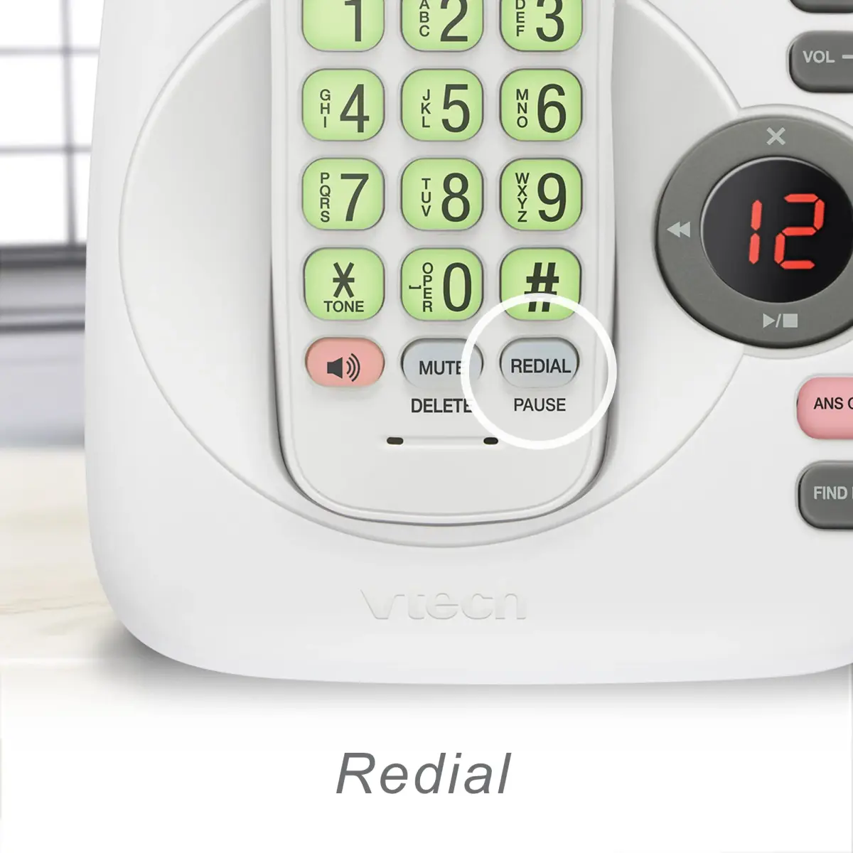 VTech VG134 DECT 6.0 Cordless Phone with Answering System, Caller ID & Speakerphone | 1000 ft Range - view 8