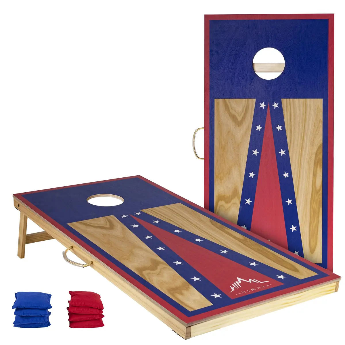 Himal Cornhole Board Set, 4 ft x 2 ft Regulation with 8 Toss Bags | Outdoor Game for Parties & BBQs - main product image