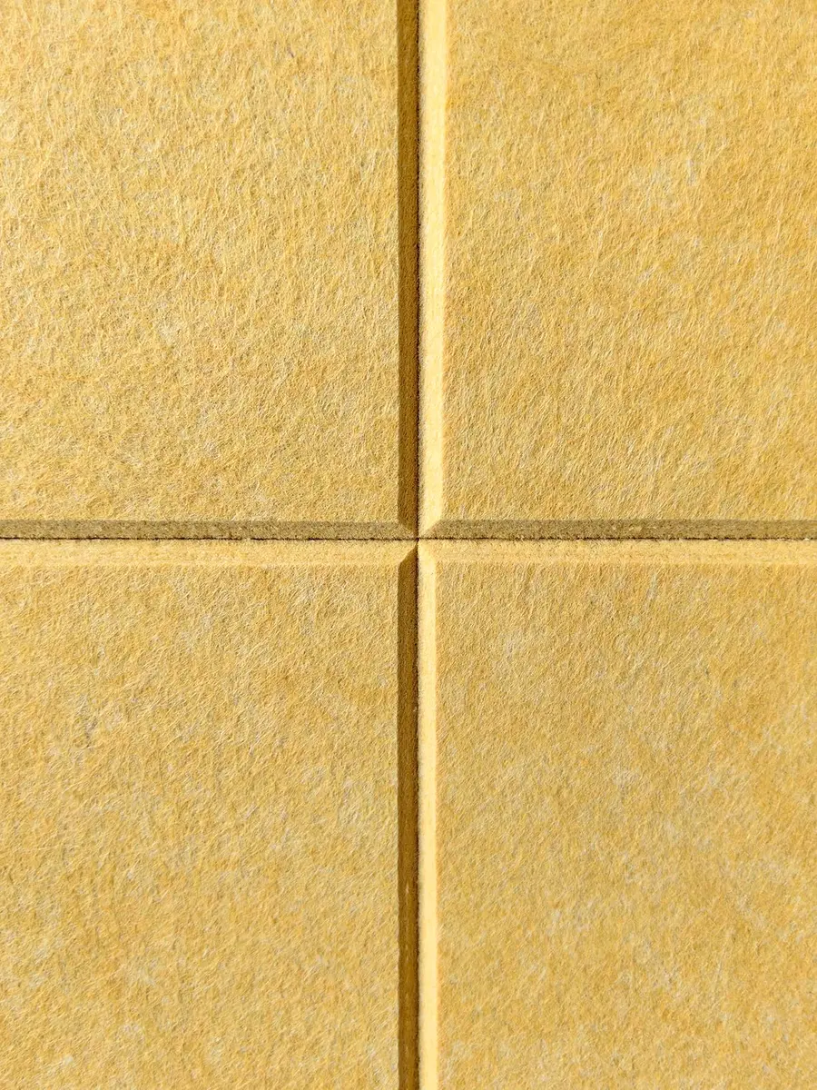 DECORITA Felt Wall Tiles Pinboard 12-Pack Mustard | Seamless, Dust-Free Alternative to Cork Boards - view 6