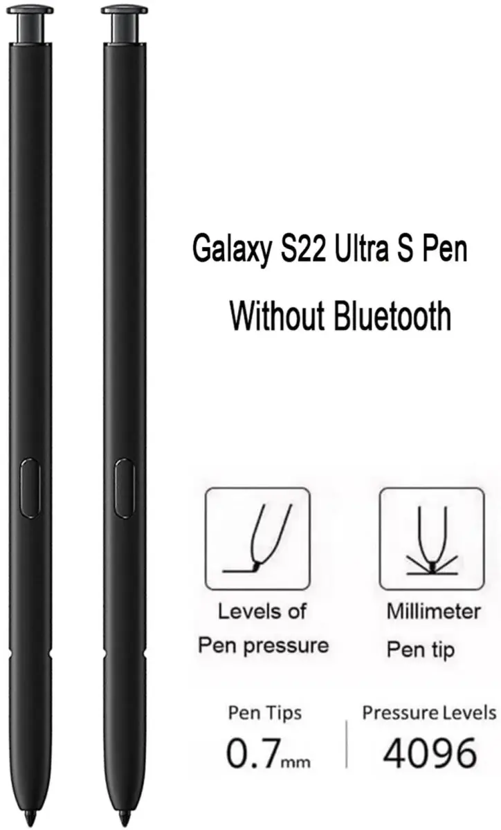 Befzygwk 2 Pcs S22 Ultra S Pen Replacement Stylus 4096 Pressure Levels | Compatible with Samsung Galaxy S22 Ultra 5G - view 4