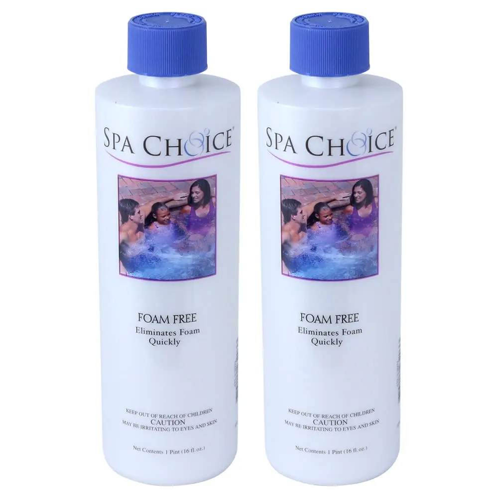 SpaChoice 1-Pint 2-Pack Foam Free Anti-Foam for Hot Tubs | Made in USA (70-120 chars) - main product image