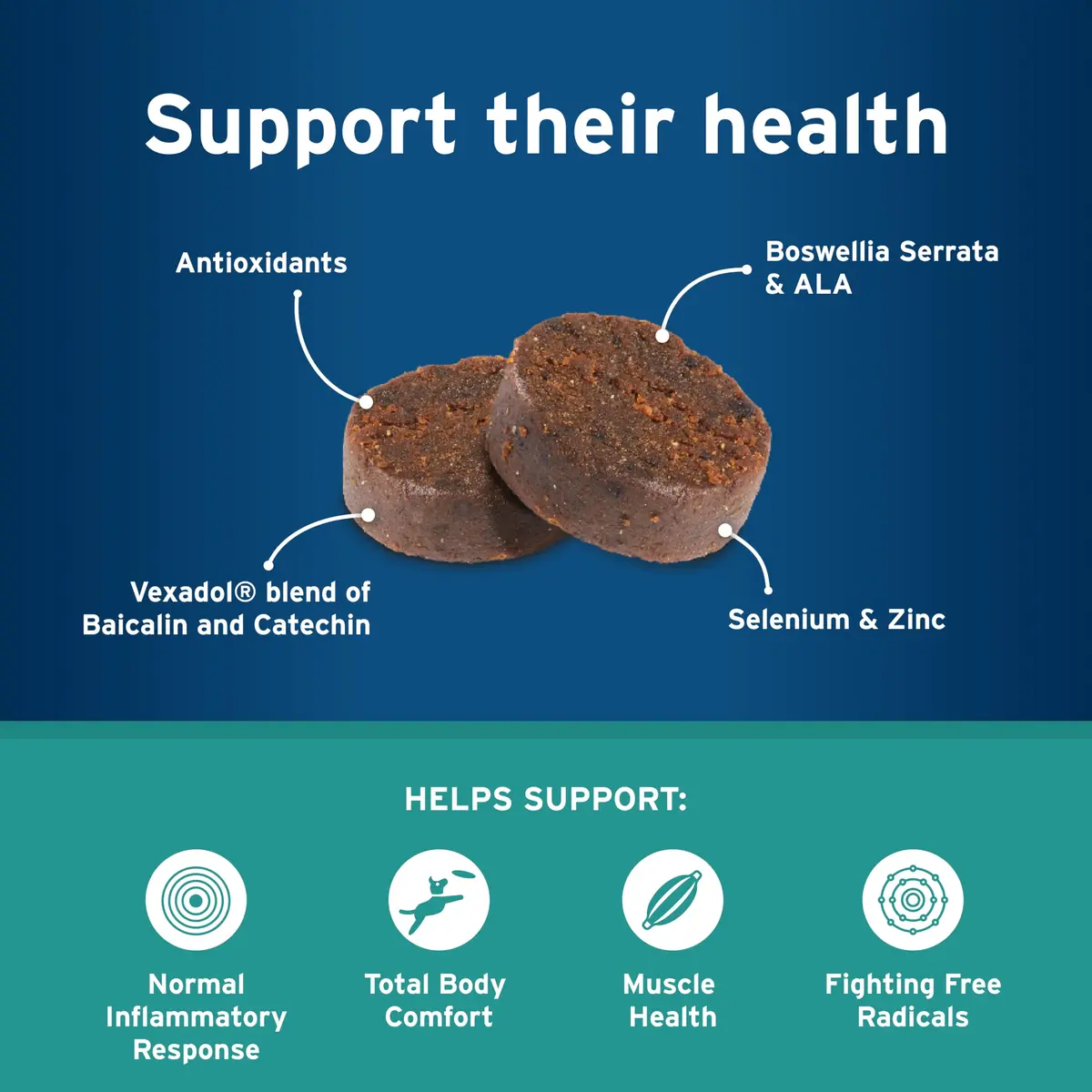 Pet Protect Body Comfort+ Supplement for Dogs, Chicken Flavor, 120ct | Supports Inflammation & Muscle Health - view 4