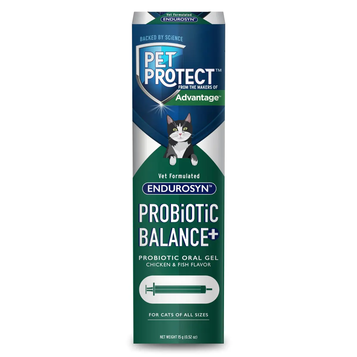 Pet Protect Cat Probiotic Balance+ Oral Gel, Chicken & Fish Flavor, 15g | Supports Gut Health & Digestion - main product image