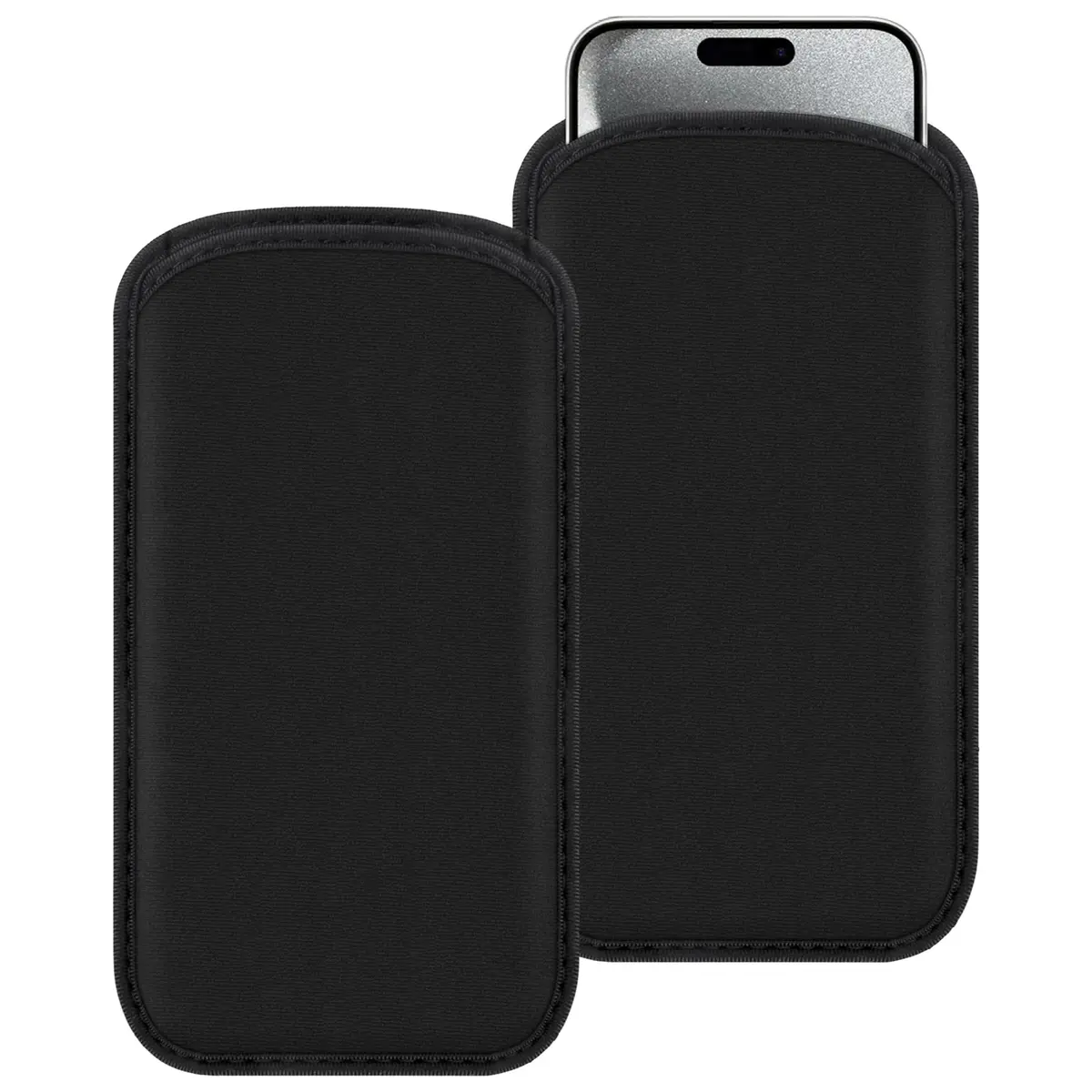 bvya Neoprene Cell Phone Sleeve for iPhone 15 Pro Max/14 Pro Max | Shock Absorb & Dust Protection - main product image