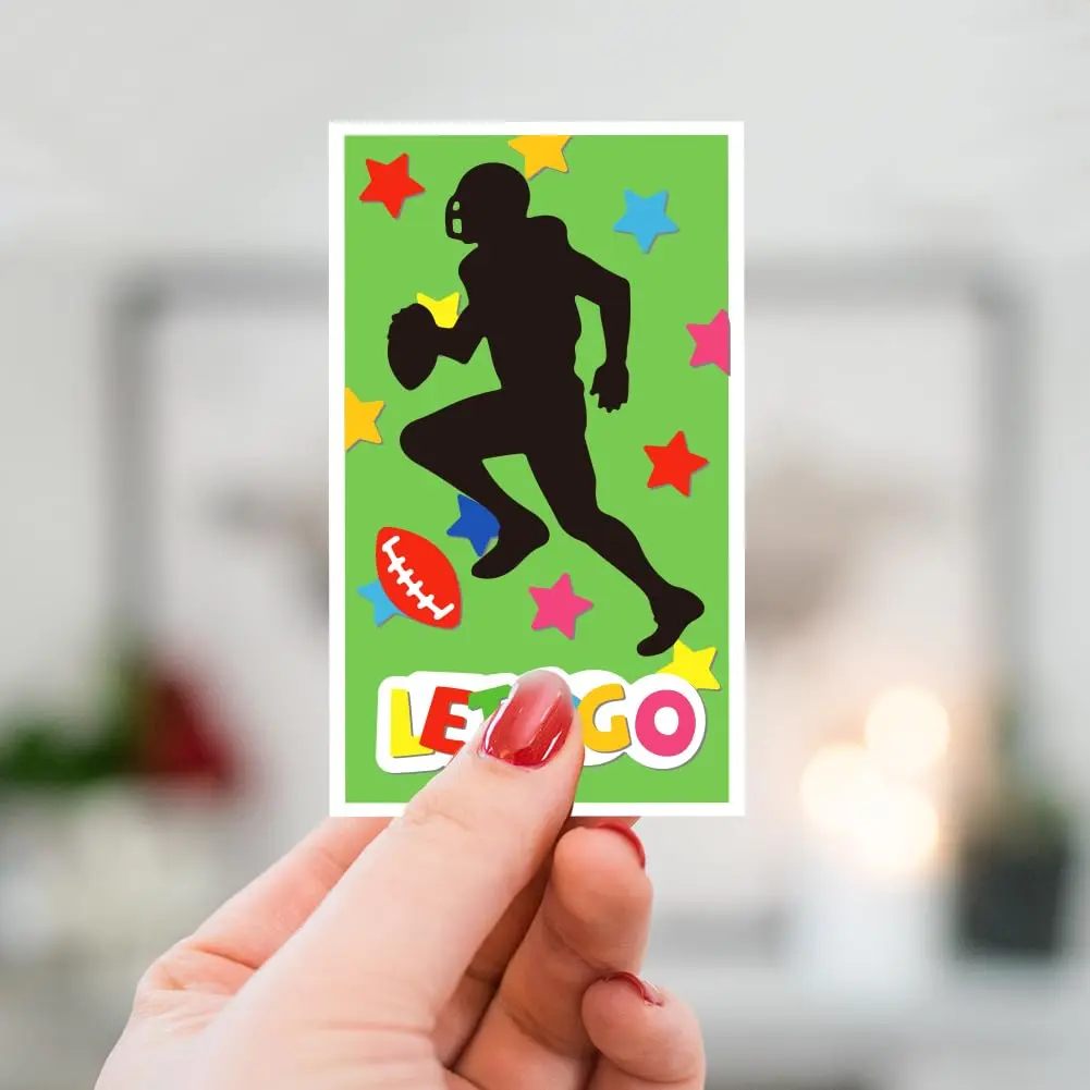 INFUNLY Sports Themed Die Cuts Set with GO TEAM ONE Phrases | 7.8 x 4.45 inches (19.8 x 11.3 cm) - view 4