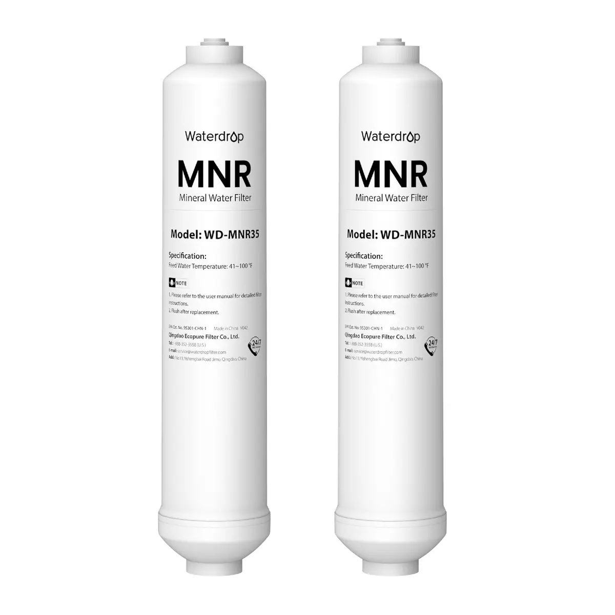 Waterdrop WD-MNR35-2 Remineralization Filter for RO Systems 4160L (1100 Gallons) | Restores Essential Minerals for Tap Water - main product image