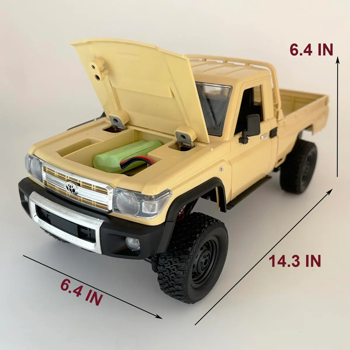 WPLDEWAN RC Rock Crawler 4x4 MN82 Toyota LC79 | 1/12 Scale Off-Road RC Truck for Adults - view 6