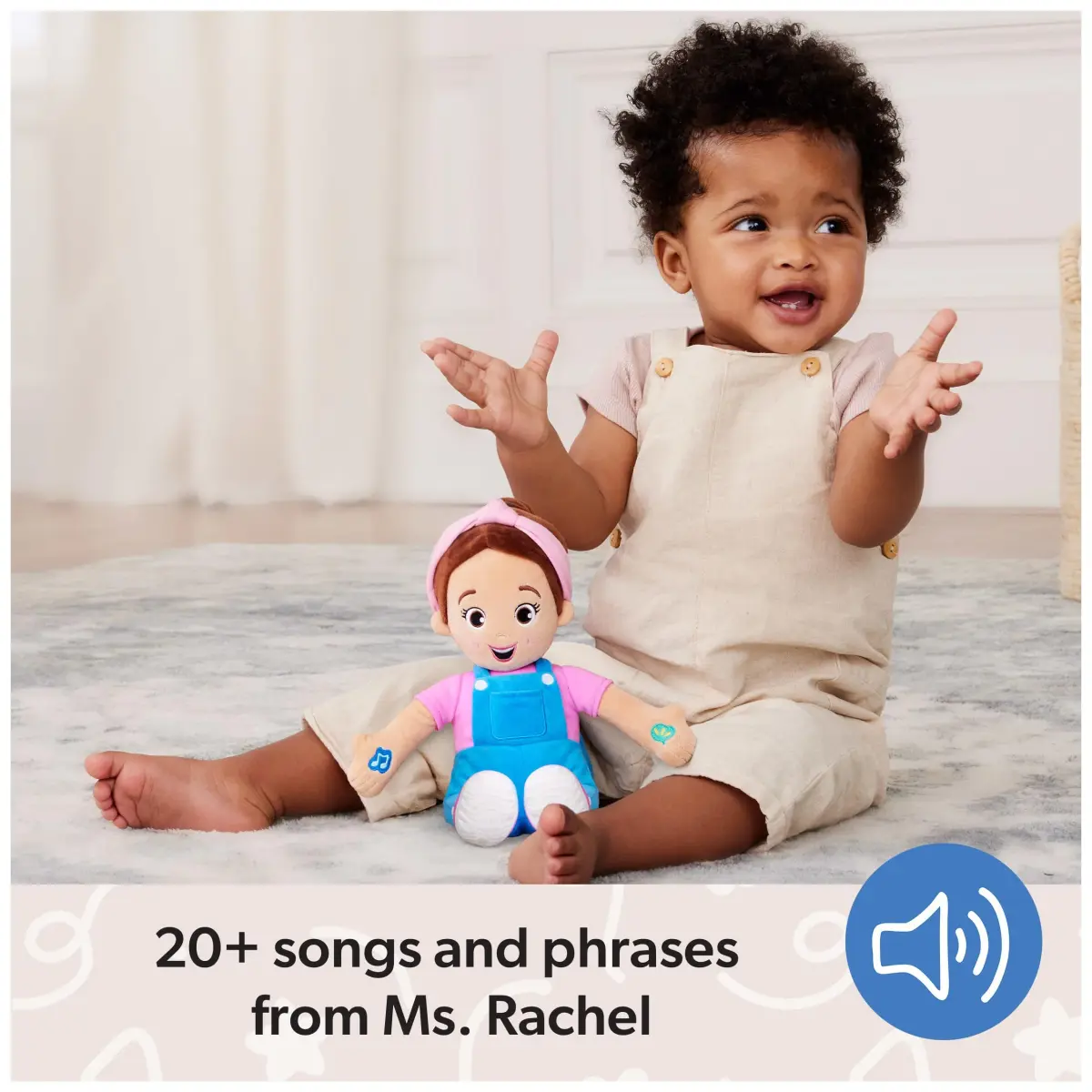 Ms. Rachel Speak & Sing Doll, 16-Inch Interactive Toy with Sounds | Expert-Created Learning Toy for Ages 6 Months+ - view 5
