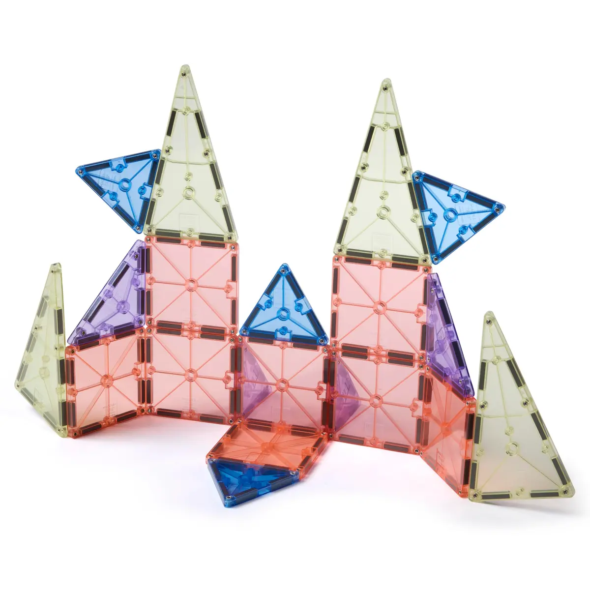MAGNA-TILES Color Shop Pastel 20-Piece Magnetic Construction Set | Educational Building Toy for Kids 3+ - main product image