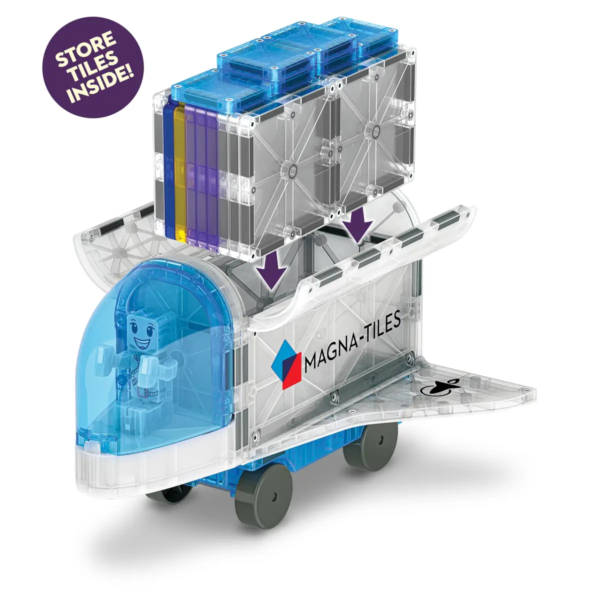 MAGNA-TILES Space 32-Piece Magnetic Construction Set | Space-Themed Building Toys for Kids 3+ - view 6