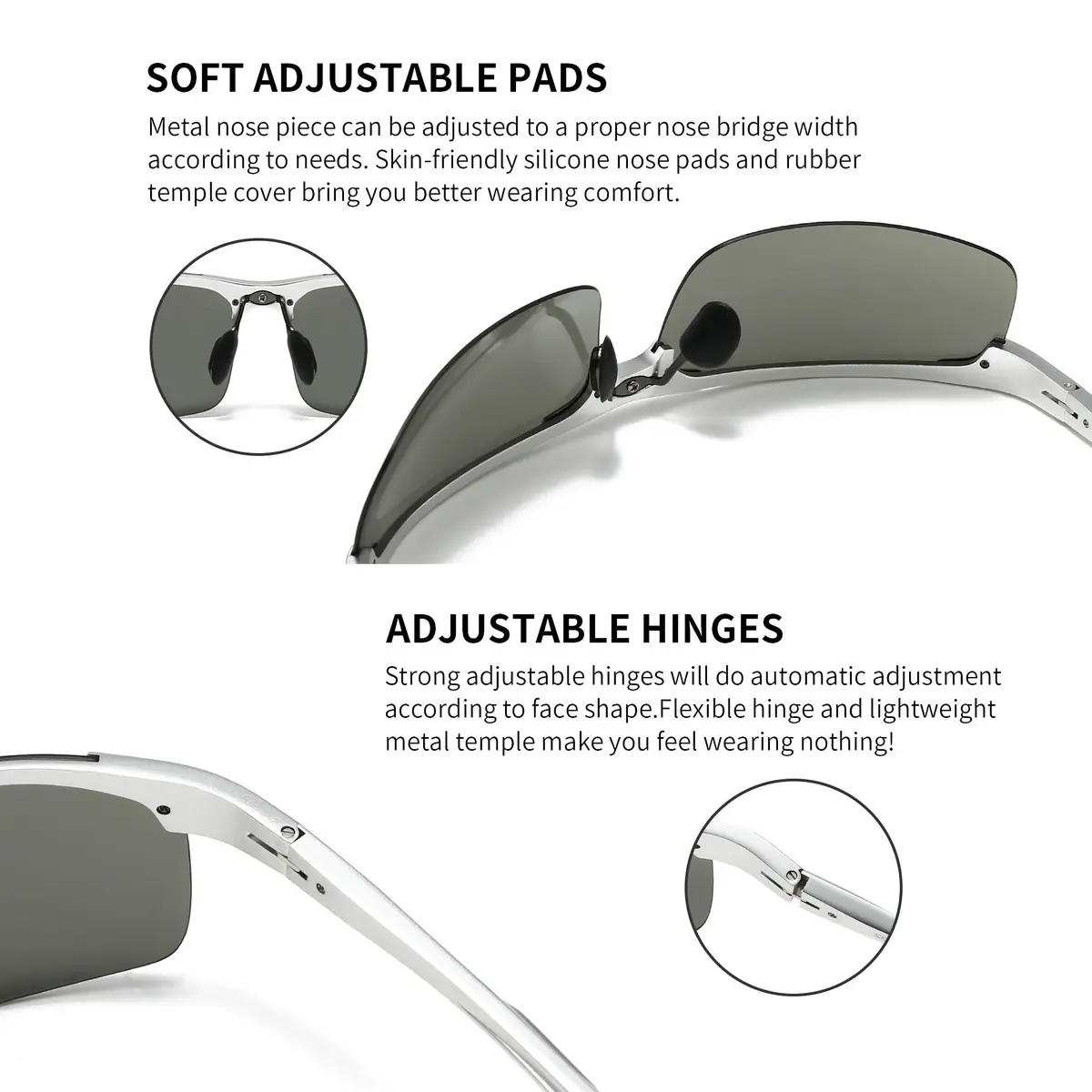 SUNGAIT Men's HD Polarized Sunglasses for Driving Cycling Running UV400 UV Protection - view 5