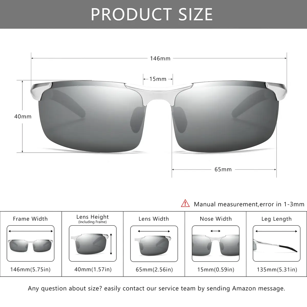 SUNGAIT Men's HD Polarized Sunglasses for Driving Cycling Running UV400 UV Protection - view 6