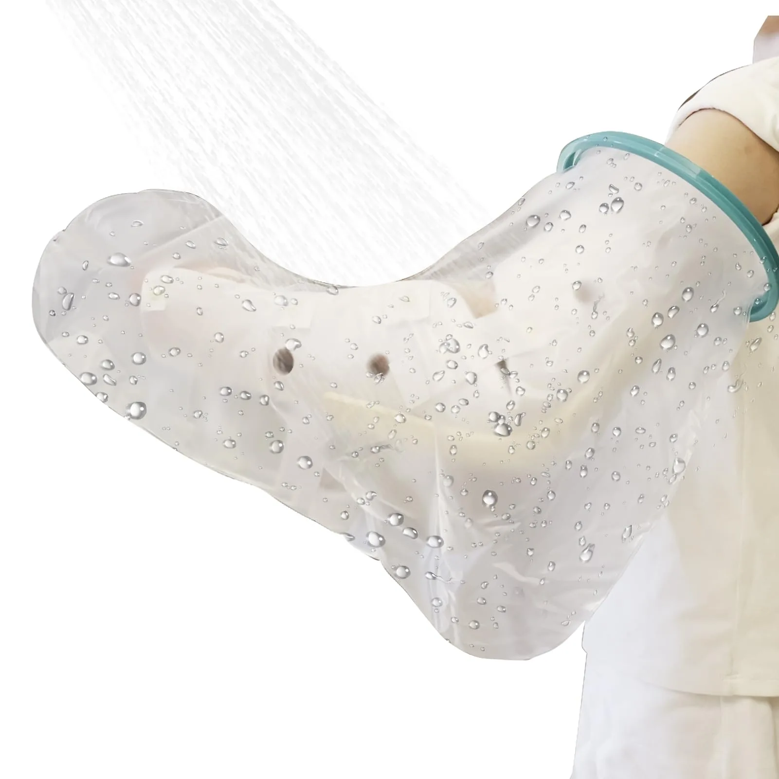 CIVJET Waterproof Cast Cover for Shower Arm (7.9" Opening Diameter) | FDA Approved Medical Grade - main product image