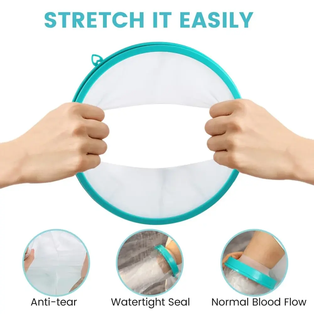 CIVJET Waterproof Arm Cast Cover for Shower - Extra Long Full Arm L, 20cm Opening | Medical Grade Silicone for Adults - view 4