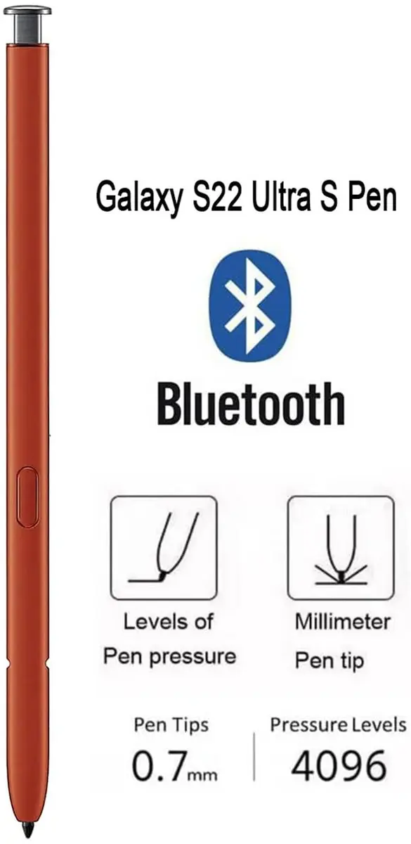 Befzygwk Galaxy S22 Ultra S Pen with Bluetooth Replacement | 4096 Pressure Levels, Tips Included - view 3