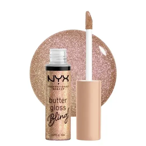 NYX PROFESSIONAL MAKEUP Butter Gloss Bling Lip Gloss Bring The Bling | Shimmery Vegan Lip Color 7.65ml (0.27 Fl Oz) - main product image